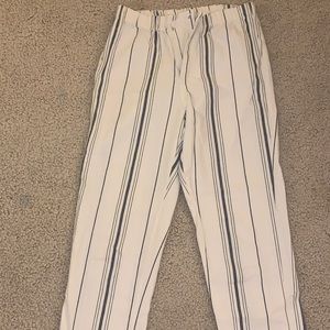 Navy blue/white stripped long pants!